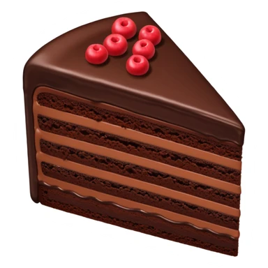 Chocolate cake one piece sticker