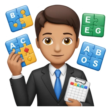 aUDITOR with spreadsheet emoji, ADD A puzzle and a Balance for accounting sticker