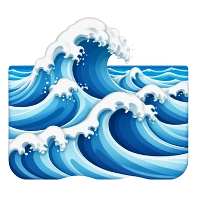 calm Ocean Waves on shore  sticker