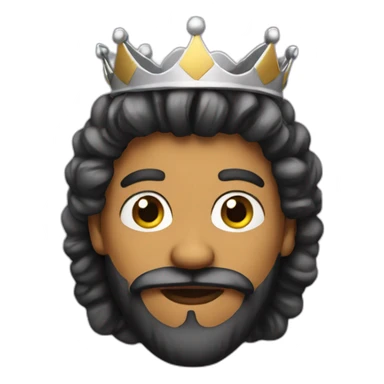 Queen emoji with beard sticker