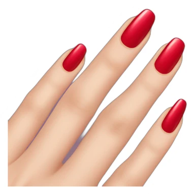 red nail polish sticker