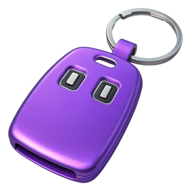 Purple car key sticker