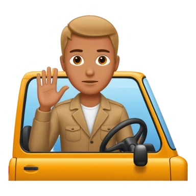 man on vehicle sticker