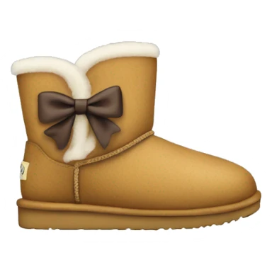 Uggs with a bow sticker