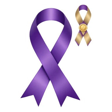 DV Awareness ribbon with a plaque sticker