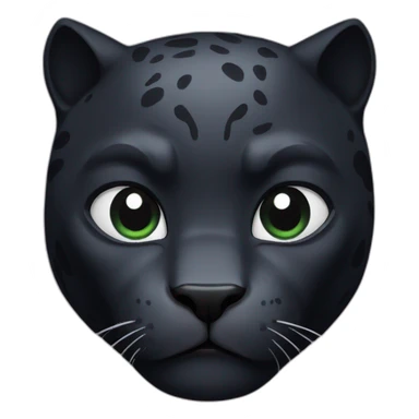 black panther scary  sticker