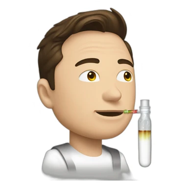 elon musk doing drugs, for educational purposes only, inclusiveness and positive, LGTBQ+ sticker