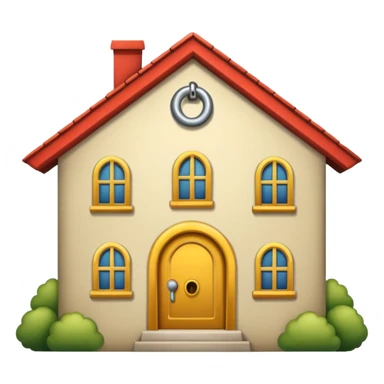 house with lock sticker