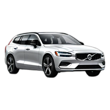 volvo v60 front white sticker