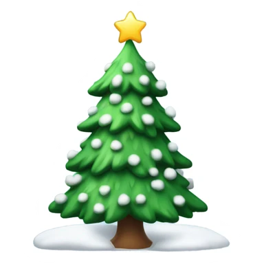 christmas tree with snow sticker