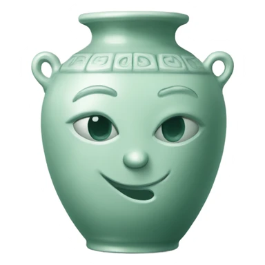 celadon ceramic vase sticker