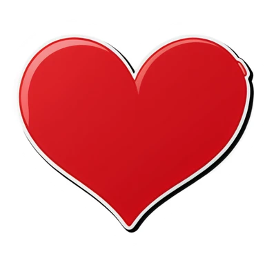 Heart sticker