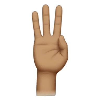 Big finger of honor sticker