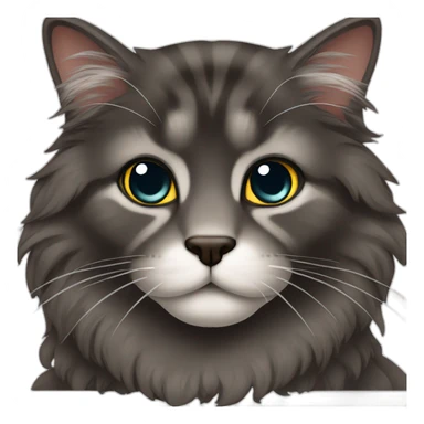 dark main coon sticker