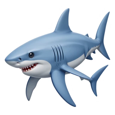 A shark with three legs wearing blue Nike shoes sticker