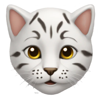 Белый кот sticker