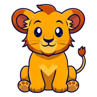 Simba from Disney sticker