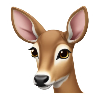 white tailed doe sticker
