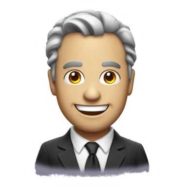 evil businessman smiling sticker
