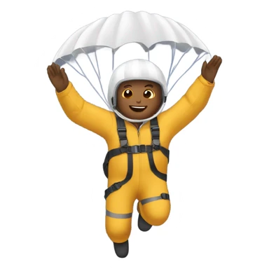 Person skydiving  sticker