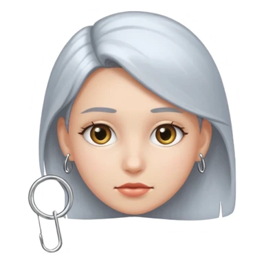 girls safety pin sticker