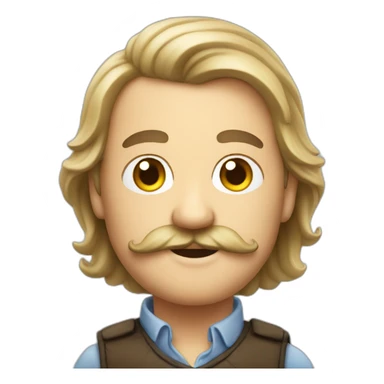 Dutch men whith mustache sticker