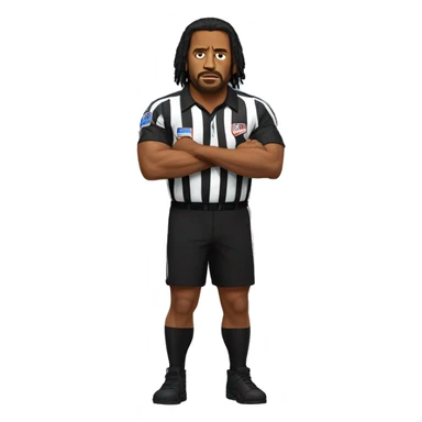 ufc referee herb dean shrugging his shoulders sticker