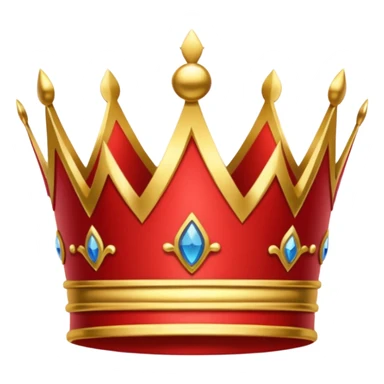 RED Crown King sticker