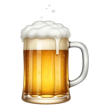 beer mug with foam sticker