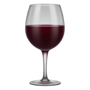 Red wine glass sticker