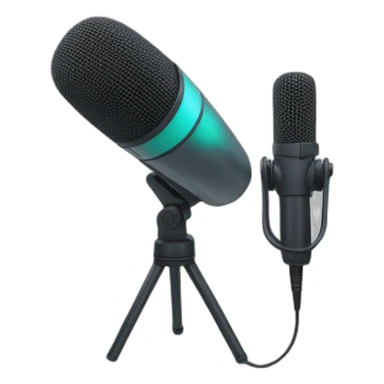 podcast microphone sticker