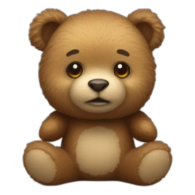 Miniature teddybear sticker