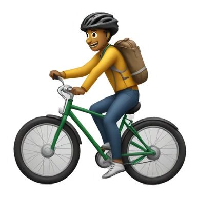 Moi sur un vélo sticker