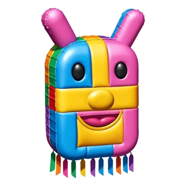   jeff koons style art SPAM pinata sculpture  sticker