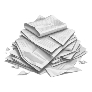 pile of papers on the floor sticker