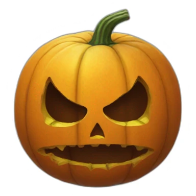 spooky pumpkin tennis ball sticker