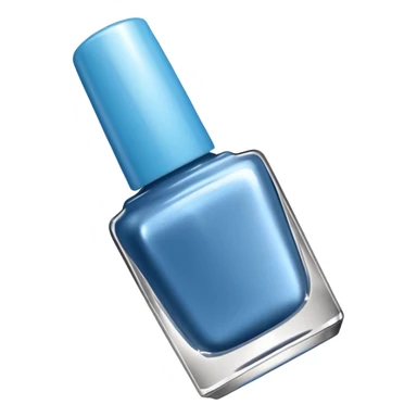 silvery nail polish blue sticker