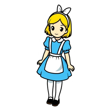 Alice in wonderland sticker