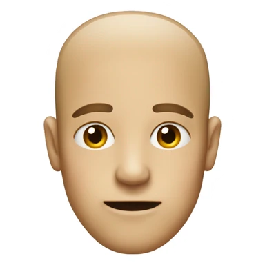 a normal emoji with no eye and mouth sticker