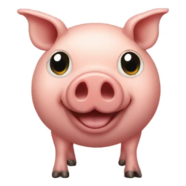 pig with dinosaur shaped meatba sticker