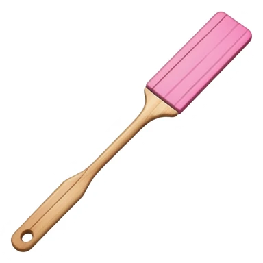 Single 6 inch Tongue depressor with pink wax dripping off sticker