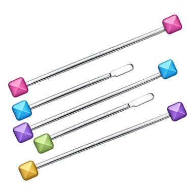 Bobby pins of different colour's  sticker