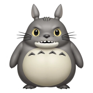 Totoro tierno que se parezca al real  sticker