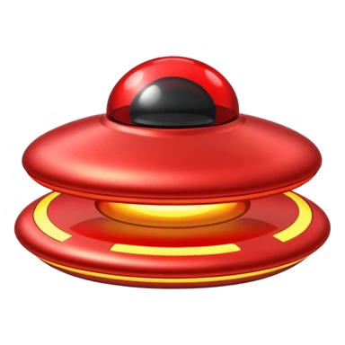 red UFO sticker