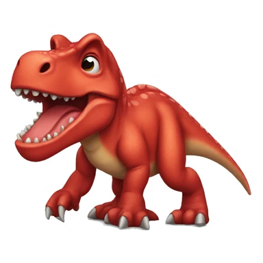 red dinosaur  sticker