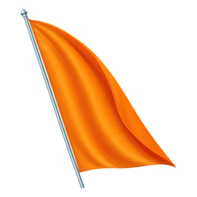 Double triangular orenge Flag sticker