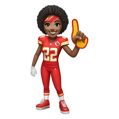 KC chiefs girl sticker
