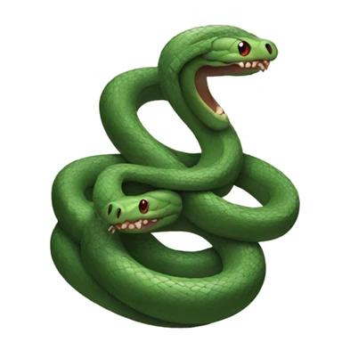 two headed snake  sticker