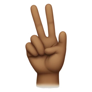 Peace sign fingers sticker