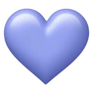 Periwinkle heart sticker